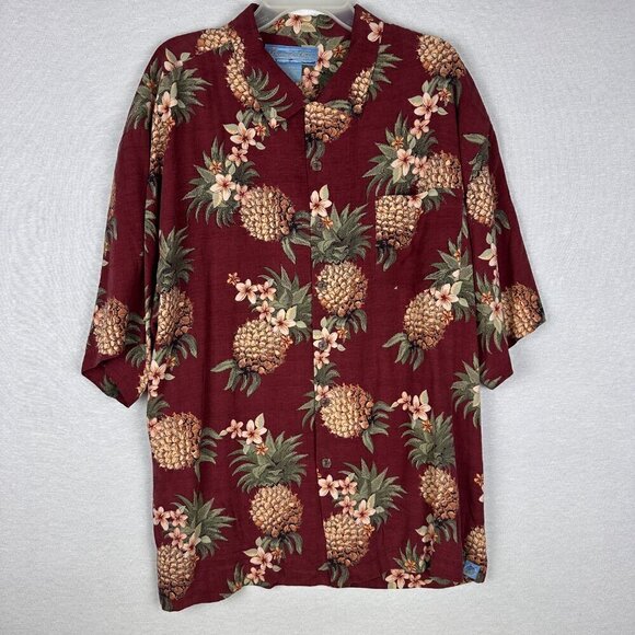 Bermuda Bay Other - Bermuda Bay100 % Silk Men's Hawaiian Short Sleeve Shirt, Button Up, XXL